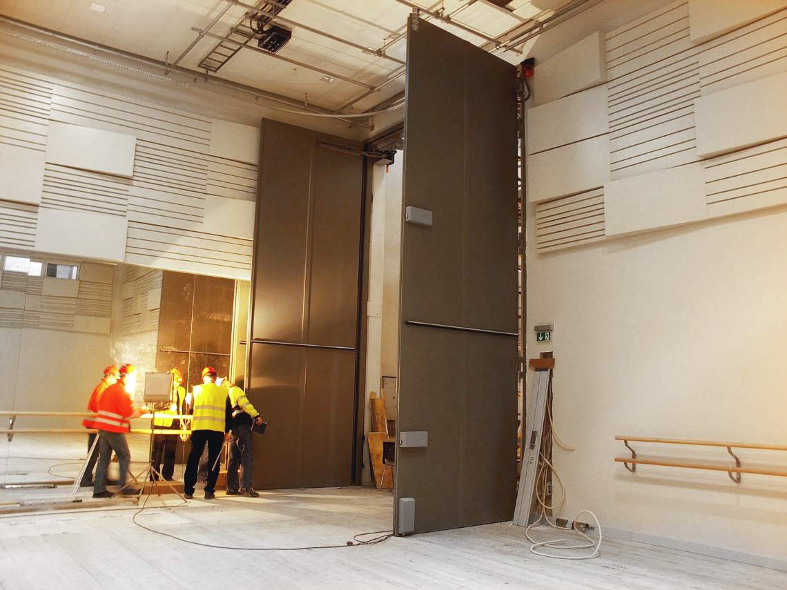 Stort akustisk port høy lydisolering