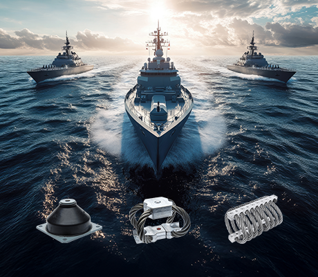 Sjokkdempere for marine, militær og industri